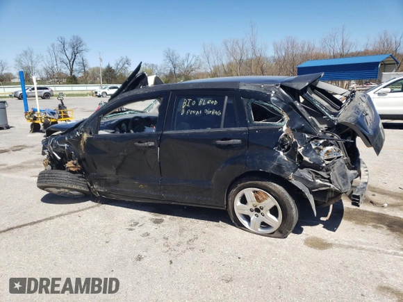 2007 Dodge Caliber SXT with VIN 1B3HB48B97D101293, listed as a Copart auction lot 50748625 with 63,124 mi miles and Salvage Title. Bid and sale history available at DreamBid. Image 2.