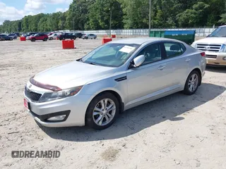 2013 Kia Optima EX with VIN 5XXGN4A7XDG120413, listed as a IAAI auction lot 42756581 with 174,242 mi miles and . Bid and sale history available at DreamBid. Image 2.