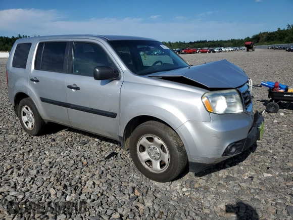 2012 Honda Pilot LX with VIN 5FNYF4H23CB005813, listed as a Copart auction lot 66602484 with Not Provided miles and Salvage Title. Bid and sale history available at carsss.com. Image 4.