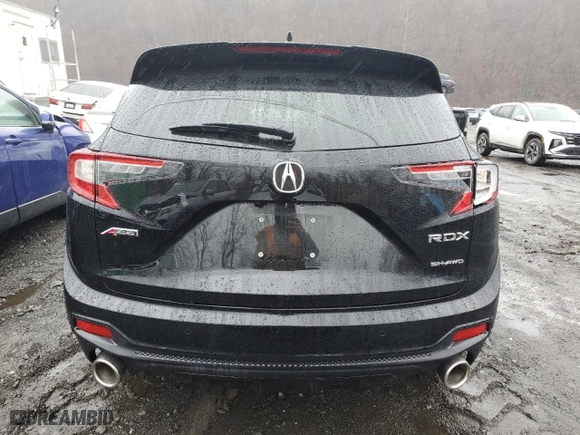 2025 Acura RDX w/A-Spec Pkg with VIN 5J8TC2H66SL000192, listed as a Copart auction lot 48537155 with 2,941 mi miles and Salvage Title. Bid and sale history available at carsss.com. Image 6.