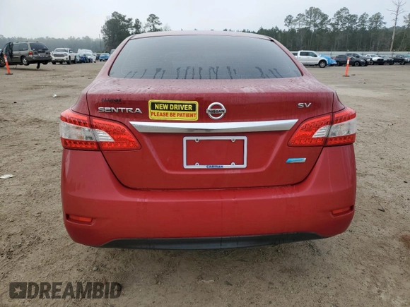 2013 Nissan Sentra SV with VIN 3N1AB7AP7DL636316, listed as a Copart auction lot 43332255 with 63,776 mi miles and Salvage Title. Bid and sale history available at DreamBid. Image 6.