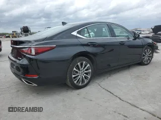 2019 Lexus ES with VIN 58ABZ1B12KU007851, listed as a Copart auction lot 51161375 with 49,757 mi miles and Salvage Title. Bid and sale history available at carsss.com. Image 3.