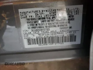 2024 Nissan Sentra SV с VIN 3N1AB8CV0RY377955, выставлен на аукционе Copart как лот 58603515 с пробегом 16 062 миль миль и Списание • Salvage title. История ставок и продаж доступна на DreamBid. Изображение 12.