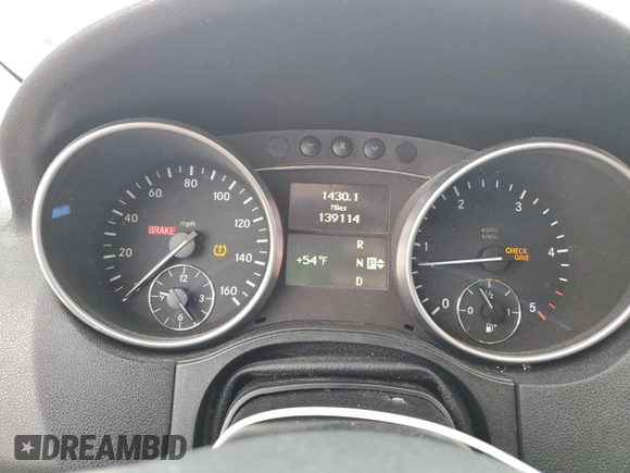 2011 Mercedes-Benz M 350 with VIN 4JGBB2FB7BA657930, listed as a Copart auction lot 52014005 with 139,114 mi miles and Clean title. Bid and sale history available at DreamBid. Image 9.