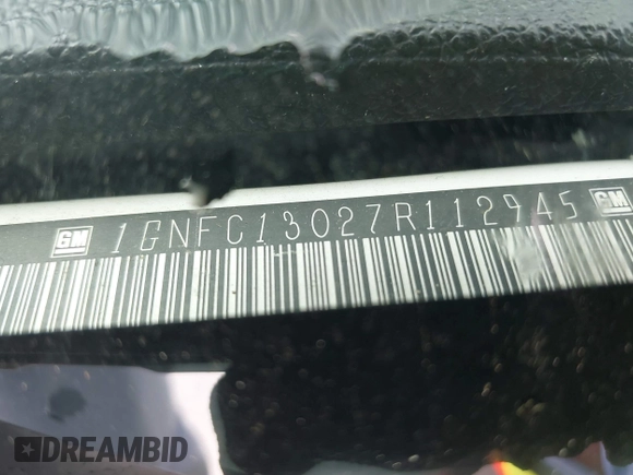 2007 Chevrolet Tahoe LT z VIN 1GNFC13027R112945, wystawiony jako IAAI lot #42178102 z przebiegiem 202 858 mil mil oraz . Historia ofert i sprzedaży dostępna na DreamBid. Obrazek 9.