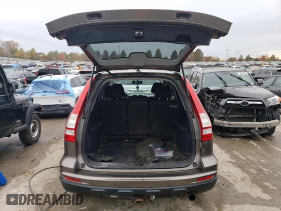 2011 Honda CR-V EX with VIN 5J6RE3H55BL013476, listed as a Copart auction lot 75302923 with 185,932 mi miles and Salvage Title. Bid and sale history available at DreamBid. Image 6.