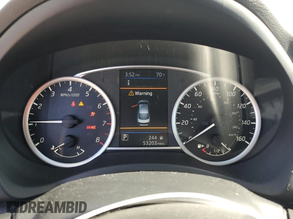 2019 Nissan Sentra SV z VIN 3N1AB7AP1KY313153, wystawiony jako Copart lot #53393725 z przebiegiem 53 203 mil mil oraz Szkoda całkowita • Salvage title. Historia ofert i sprzedaży dostępna na DreamBid. Obrazek 9.