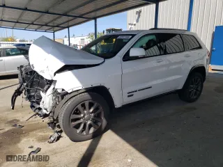 2016 Jeep Grand Cherokee Limited 75th Anniversary with VIN 1C4RJFBG4GC429507, listed as a Copart auction lot 52047165 with 112,843 mi miles and Salvage Title. Bid and sale history available at carsss.com. Image 1.