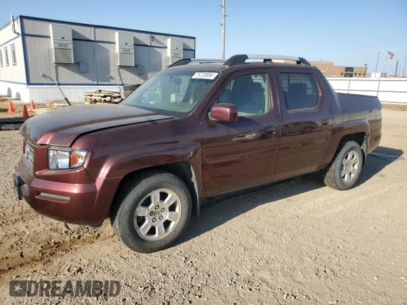 2007 Honda Ridgeline RTL w/Leather with VIN 2HJYK16527H522359, listed as a Copart auction lot 75229004 with 190,597 mi miles and Salvage Title. Bid and sale history available at carsss.com. Image 1.