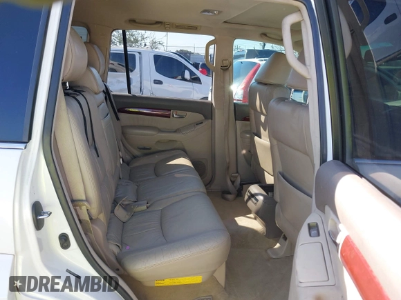 2008 Lexus GX 470 with VIN JTJBT20X580169058, listed as a IAAI auction lot 41740800 with 217,905 mi miles and . Bid and sale history available at DreamBid. Image 8.