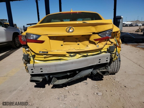 2018 Lexus RC with VIN JTHHZ5BC0J5017929, listed as a Copart auction lot 77961964 with 38,722 mi miles and Salvage Title. Bid and sale history available at carsss.com. Image 6.