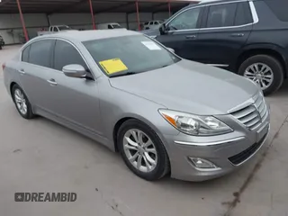 2012 Hyundai Genesis 3.8L with VIN KMHGC4DD9CU168786, listed as a IAAI auction lot 41933681 with 121,448 mi miles. Bid and sale history available at carsss.com. Image 1.