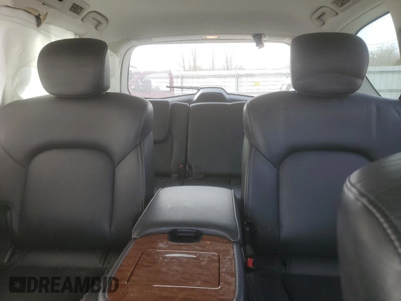 2018 Infiniti QX80 with VIN JN8AZ2NE0J9192824, listed as a Copart auction lot 43952445 with 122,085 mi miles and Salvage title. Bid and sale history available at DreamBid. Image 10.