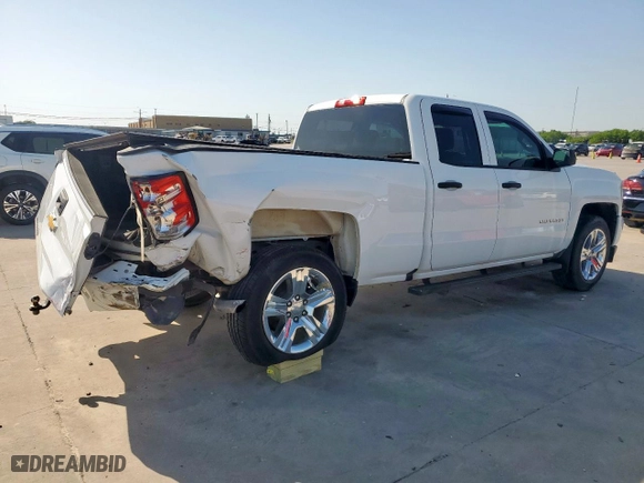2018 Chevrolet Silverado 1500 Custom with VIN 1GCRCPEH8JZ243851, listed as a Copart auction lot 52632695 with 186,609 mi miles and Salvage Title. Bid and sale history available at carsss.com. Image 3.