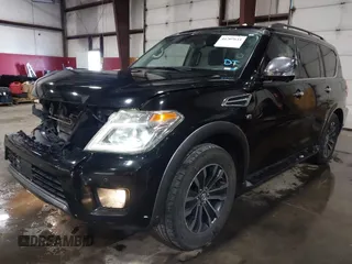 2020 Nissan Armada SL with VIN JN8AY2NC1L9615589, listed as a IAAI auction lot 41707641 with 95,887 mi miles. Bid and sale history available at carsss.com. Image 2.