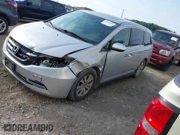 2014 Honda Odyssey EX-L with VIN 5FNRL5H62EB101392, listed as a IAAI auction lot 42689945 with 289,242 mi miles and . Bid and sale history available at DreamBid. Image 2.