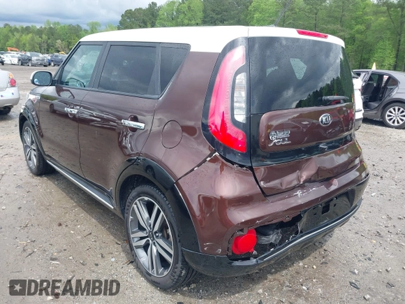 2017 Kia Soul + with VIN KNDJP3A56H7491284, listed as a IAAI auction lot 42019633 with 106,626 mi miles. Bid and sale history available at carsss.com. Image 3.