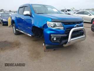 2021 Chevrolet Colorado 2WD LT z VIN 1GCGSCEN6M1122960, wystawiony jako IAAI lot #42261871 z przebiegiem 14 472 mil mil oraz . Historia ofert i sprzedaży dostępna na DreamBid. Obrazek 1.