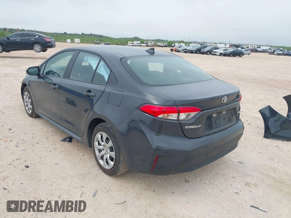 2024 Toyota Corolla LE with VIN 5YFB4MDE6RP103677, listed as a IAAI auction lot 42116151 with 51,076 mi miles. Bid and sale history available at carsss.com. Image 3.