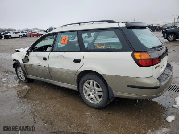 2000 Subaru Legacy Wagon Outback w/GB Equip with VIN 4S3BH6756Y7636074, listed as a Copart auction lot 87234374 with 121,611 mi miles and Salvage Title. Bid and sale history available at carsss.com. Image 2.