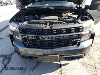 2021 Chevrolet Silverado 1500 Custom with VIN 3GCPYBEH1MG174260, listed as a Copart auction lot 87165514 with 46,231 mi miles and Salvage Title. Bid and sale history available at DreamBid. Image 11.