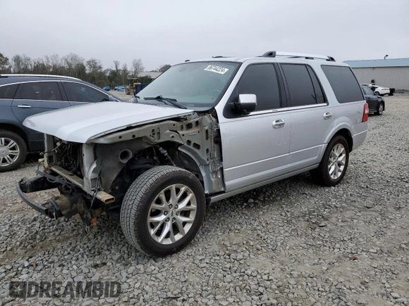 2015 Ford Expedition Limited with VIN 1FMJU1KT4FEF08033, listed as a Copart auction lot 86744224 with 152,775 mi miles and Salvage title. Bid and sale history available at DreamBid. Image 1.