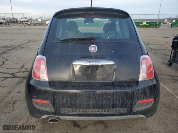 2015 FIAT 500 Sport with VIN 3C3CFFBR1FT757094, listed as a Copart auction lot 46362835 with 80,846 mi miles and Salvage Title. Bid and sale history available at carsss.com. Image 6.