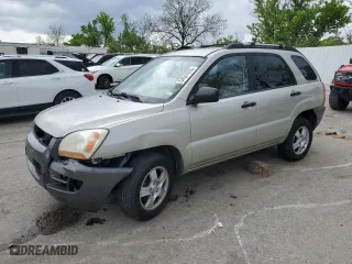 2008 Kia Sportage LX with VIN KNDJF724587496041, listed as a Copart auction lot 54547015 with 258,835 mi miles and Clean Title. Bid and sale history available at carsss.com. Image 1.