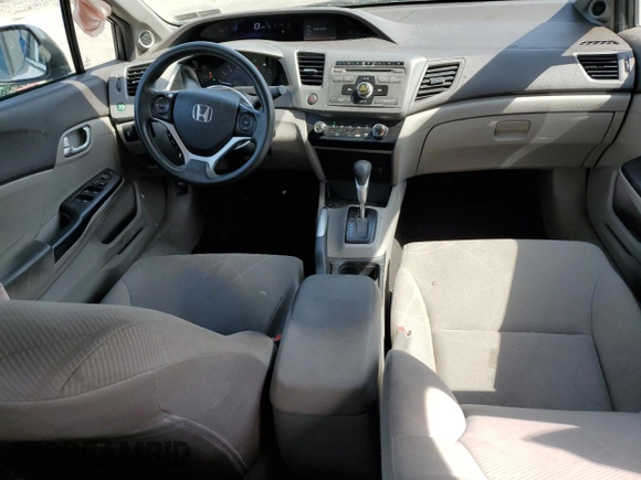 2012 Honda Civic EX with VIN 2HGFB2F83CH311453, listed as a Copart auction lot 55051765 with 242,944 mi miles and Salvage Title. Bid and sale history available at DreamBid. Image 8.