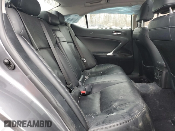 2012 Lexus IS 250 with VIN JTHCF5C25C5059413, listed as a Copart auction lot 87642065 with 108,205 mi miles and Salvage Title. Bid and sale history available at DreamBid. Image 10.