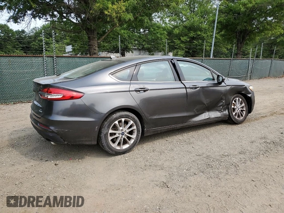 2020 Ford Fusion SE with VIN 3FA6P0HD0LR249194, listed as a Copart auction lot 59510625 with 74,932 mi miles and Salvage title. Bid and sale history available at DreamBid. Image 3.