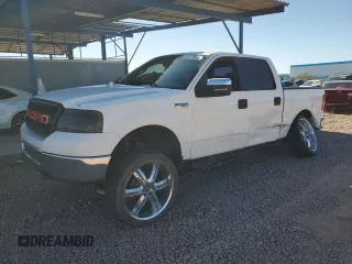 2006 Ford F-150 XLT with VIN 1FTRW14W86FA73861, listed as a Copart auction lot 55177615 with 180,393 mi miles and Salvage title. Bid and sale history available at DreamBid. Image 1.