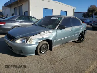 2000 Honda Civic VP with VIN 2HGEJ6615YH505899, listed as a Copart auction lot 89405725 with 181,490 mi miles and Salvage Title. Bid and sale history available at carsss.com. Image 1.