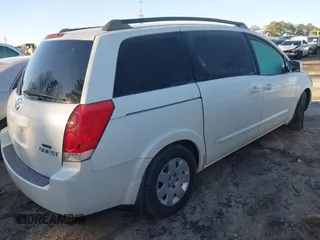 2005 Nissan Quest SE with VIN 5N1BV28UX5N114655, listed as a IAAI auction lot 41587275 with 168,258 mi miles. Bid and sale history available at carsss.com. Image 4.