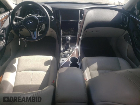 2018 Infiniti Q50 3.0t LUXE with VIN JN1EV7AP9JM352079, listed as a Copart auction lot 71255704 with 54,931 mi miles and Salvage Title. Bid and sale history available at carsss.com. Image 8.