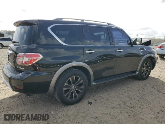 2017 Nissan Armada Platinum z VIN JN8AY2ND1H9000556, wystawiony jako Copart lot #49846525 z przebiegiem 179 394 mil mil oraz Szkoda całkowita • Salvage title. Historia ofert i sprzedaży dostępna na DreamBid. Obrazek 3.
