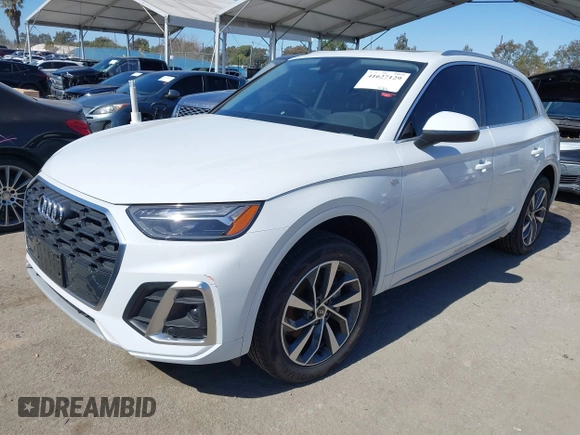 2023 Audi Q5 S line Premium Plus with VIN WA1EAAFY1P2197758, listed as a IAAI auction lot 41627129 with 11,272 mi miles. Bid and sale history available at carsss.com. Image 17.