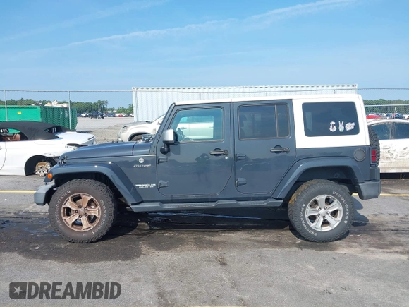 2017 Jeep Wrangler Unlimited Sahara with VIN 1C4HJWEG3HL648158, listed as a IAAI auction lot 42416132 with 95,954 mi miles and . Bid and sale history available at DreamBid. Image 14.