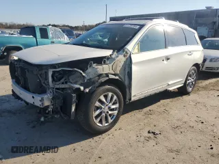 2014 Infiniti QX60 Hybrid with VIN 5N1CL0MM4EC526084, listed as a Copart auction lot 81139784 with 96,857 mi miles and Salvage Title. Bid and sale history available at DreamBid. Image 1.