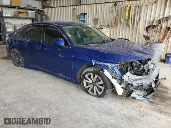 2022 Honda Civic LX z VIN 2HGFE2F28NH579436, wystawiony jako Copart lot #56142535 z przebiegiem 34 387 mil mil oraz Szkoda całkowita • Salvage title. Historia ofert i sprzedaży dostępna na DreamBid. Obrazek 4.