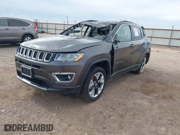 2019 Jeep Compass Limited z VIN 3C4NJDCB1KT641767, wystawiony jako IAAI lot #42265050 z przebiegiem 56 871 mil mil oraz . Historia ofert i sprzedaży dostępna na DreamBid. Obrazek 2.
