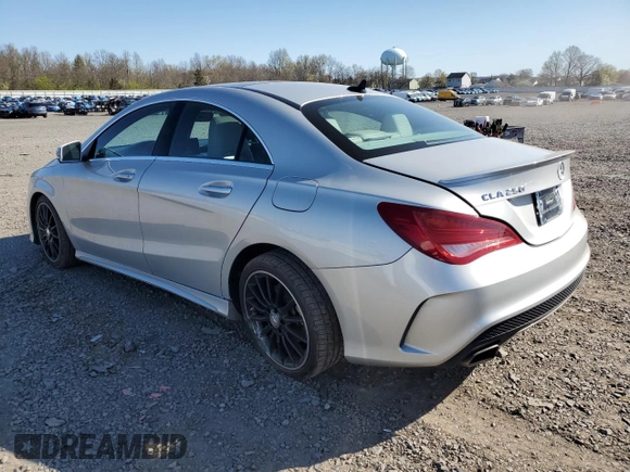 2015 Mercedes-Benz CLA 250 with VIN WDDSJ4GB8FN184304, listed as a Copart auction lot 53331265 with 101,096 mi miles and Salvage Title. Bid and sale history available at DreamBid. Image 2.