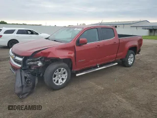 2016 Chevrolet Colorado 4WD LT z VIN 1GCGTCE39G1355604, wystawiony jako Copart lot #59081165 z przebiegiem Nie podano mil oraz Szkoda całkowita • Salvage title. Historia ofert i sprzedaży dostępna na DreamBid. Obrazek 1.