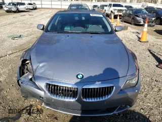 2005 BMW 6 Series 645Ci with VIN WBAEH73495B193487, listed as a Copart auction lot 88299505 with 57,967 mi miles and Salvage Title. Bid and sale history available at carsss.com. Image 5.