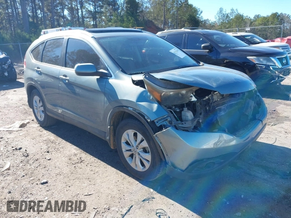 2012 Honda CR-V EX-L with VIN 5J6RM3H71CL025890, listed as a IAAI auction lot 41153369 with 214,439 mi miles. Bid and sale history available at carsss.com. Image 1.