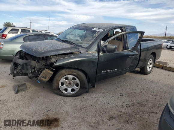 2008 Nissan Titan SE with VIN 1N6AA06A58N323988, listed as a Copart auction lot 48158085 with Not Provided miles and Salvage Title. Bid and sale history available at carsss.com. Image 1.