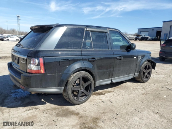 2013 Land Rover Range Rover Sport HSE LUX with VIN SALSK2D40DA775354, listed as a Copart auction lot 43821475 with 188,716 mi miles and Salvage Title. Bid and sale history available at carsss.com. Image 3.
