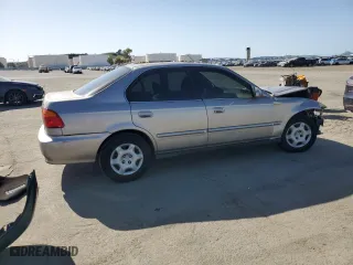 2000 Honda Civic EX with VIN 2HGEJ8644YH574444, listed as a Copart auction lot 52209095 with 113,659 mi miles and Salvage Title. Bid and sale history available at carsss.com. Image 3.