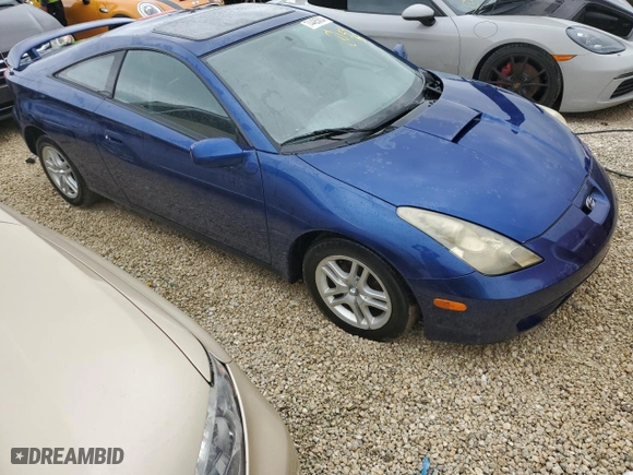 2000 Toyota Celica GT with VIN JTDDR32T2Y0052502, listed as a Copart auction lot 74485804 with 0 mi miles and Non Repairable. Bid and sale history available at carsss.com. Image 4.