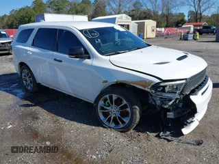 2019 Dodge Durango R/T with VIN 1C4SDJCT5KC652056, listed as a IAAI auction lot 41722359 with 79,487 mi miles and . Bid and sale history available at carsss.com. Image 1.